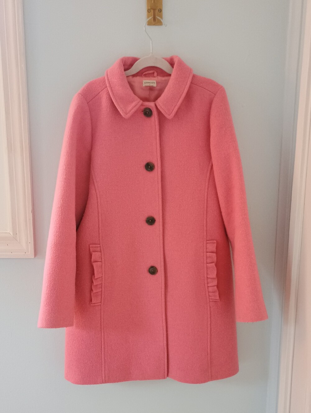 Crewcuts Girl's Pink Winter Dress Coat Size 12 🩷